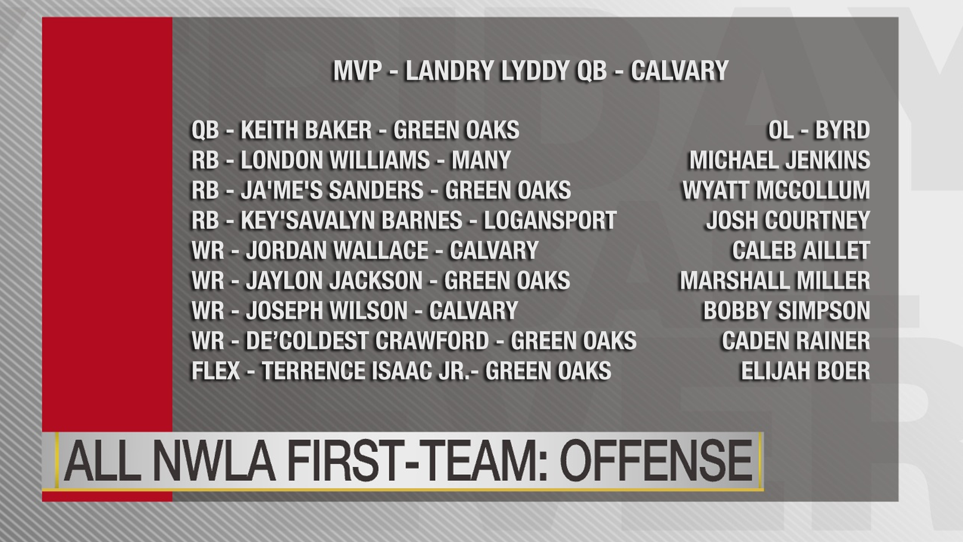First team offense